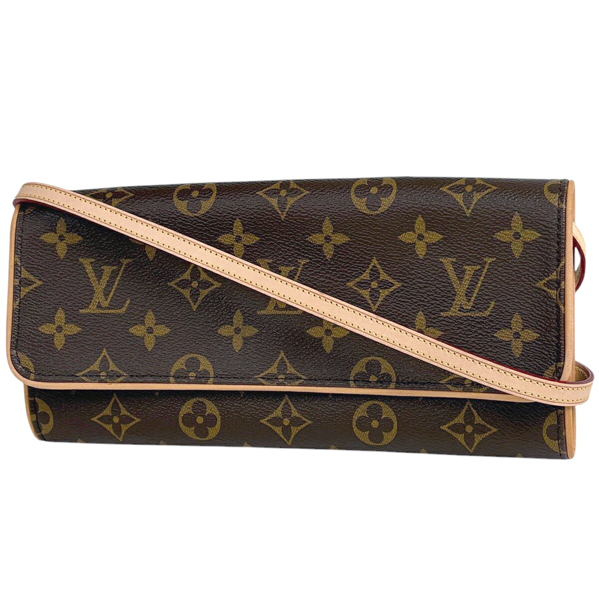 ルイ・ヴィトン Louis Vuitton ポシェットツインGM ボディバッグ モノグラム ブラウン M51852 レディース 【中古】