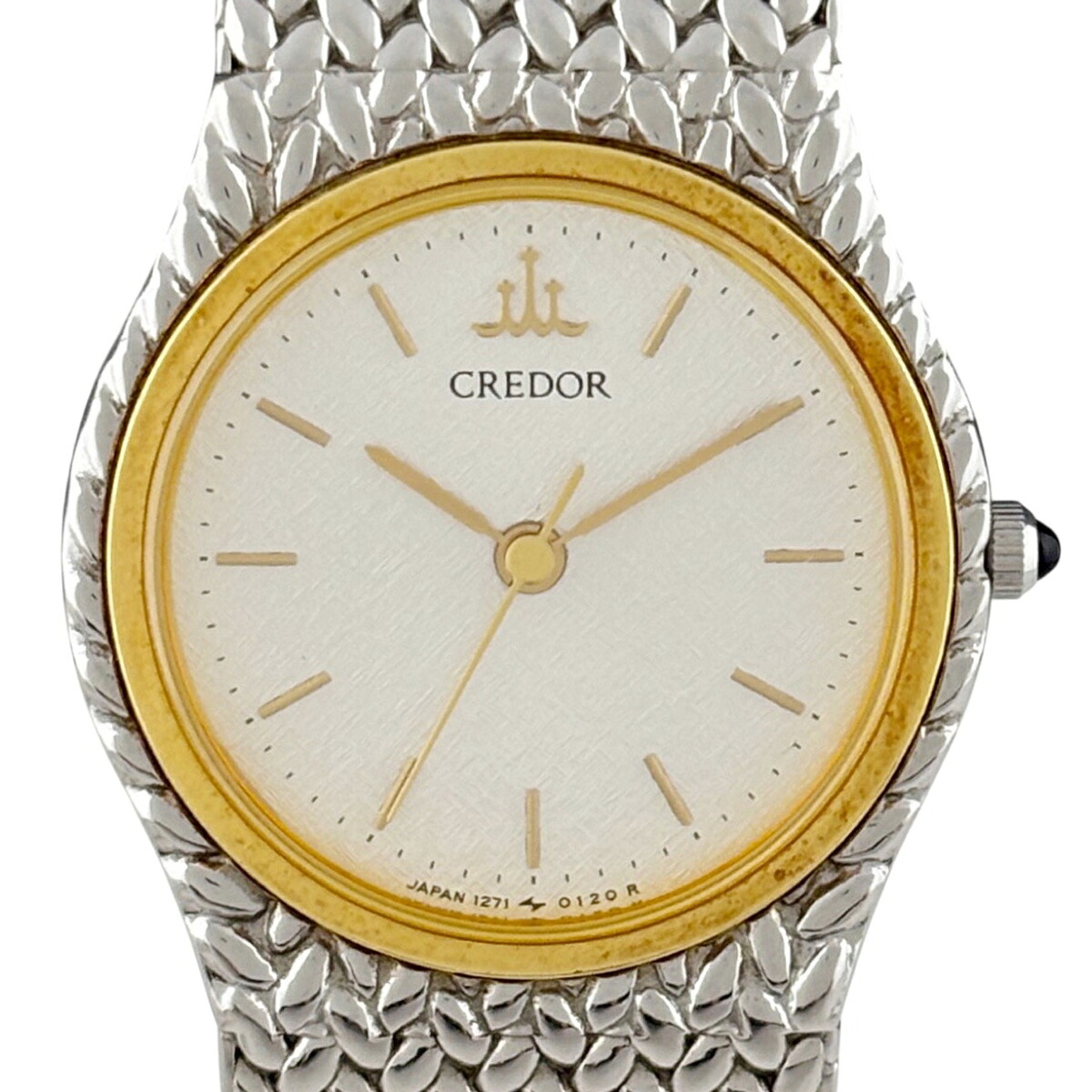 セイコー SEIKO クレドール 1271-0060 腕時計 SS YG クォーツ シルバー レディース 【中古】