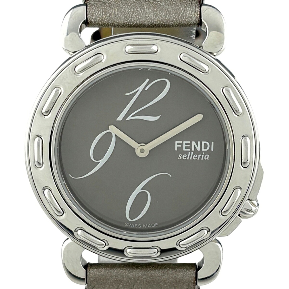 フェンディ FENDI 8100M ウォッチ SS 石英 薄墨色系 メンズ 【中古】