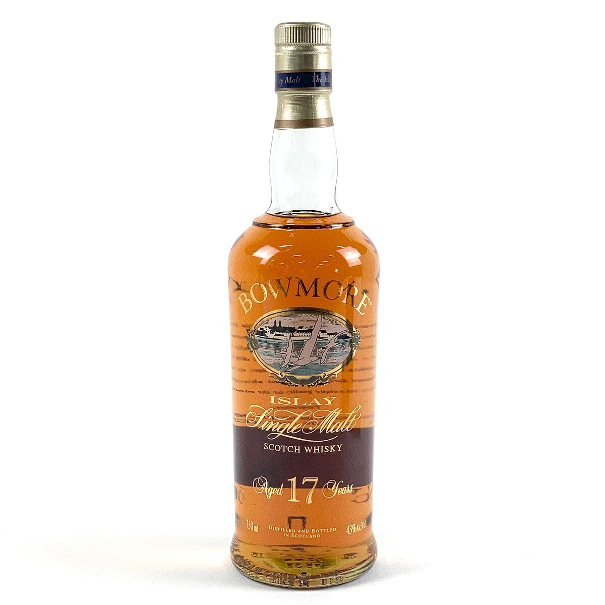 ボウモア BOWMORE 17年 シルクプリント 750ml スコッチウイスキー シングルモルト 【中古】