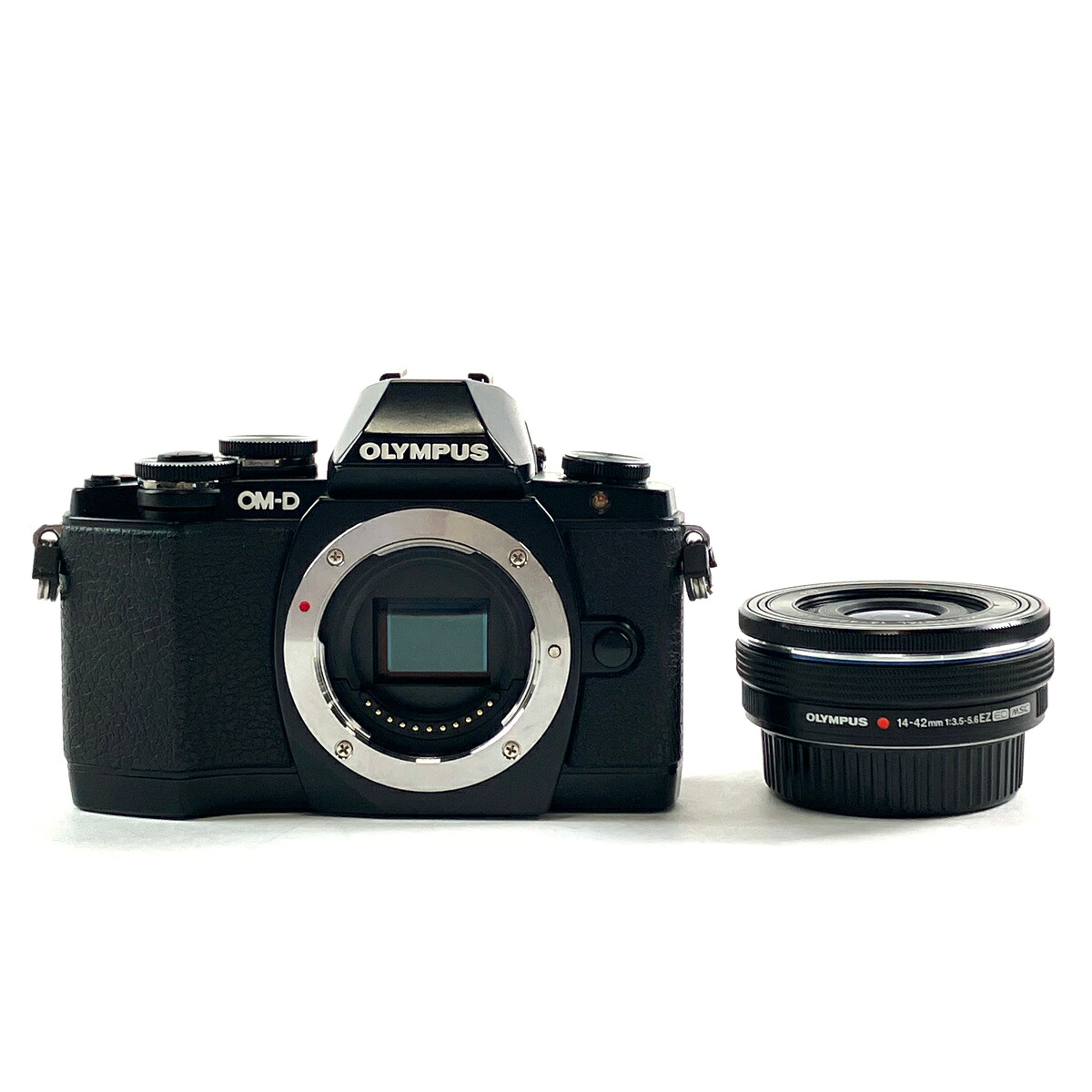 オリンパス OLYMPUS OM-D E-M10 14-42mm EZレンズキット ブラック デジタル ミラーレス 一眼カメラ 【中古】