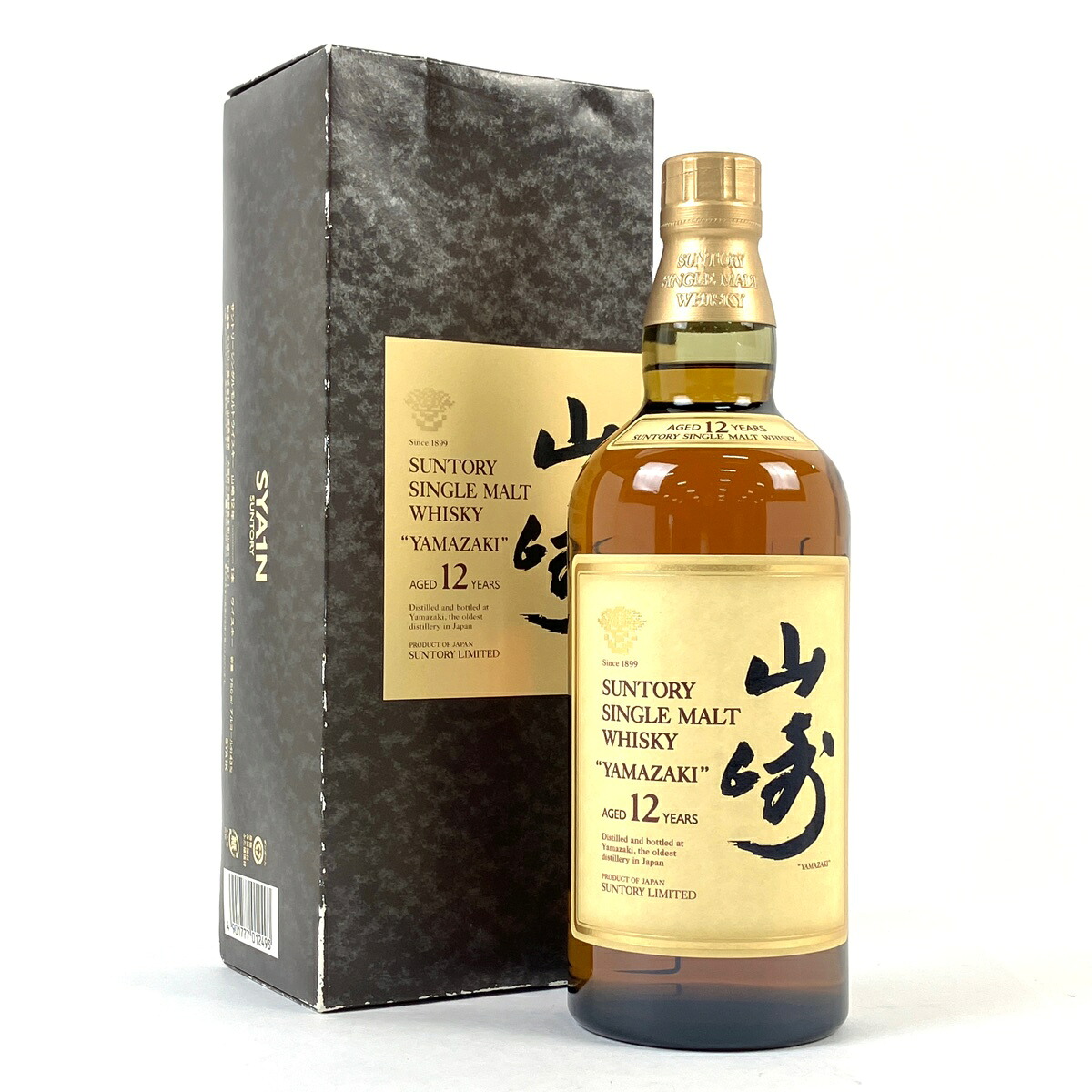 【東京都内限定お届け】 サントリー SUNTORY 山崎 12年 シングルモルト 金花 750ml 国産ウイスキー 【中古】