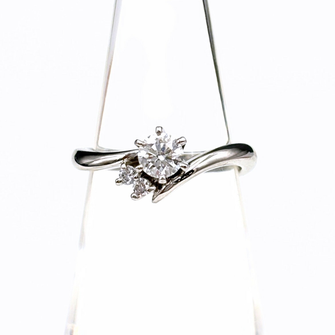 ロイヤル・アッシャー ROYAL ASSCHER ダイヤモンド デザインリング プラチナ 指輪 リング 8号 Pt900 ダイヤモンド レディース 【中古】