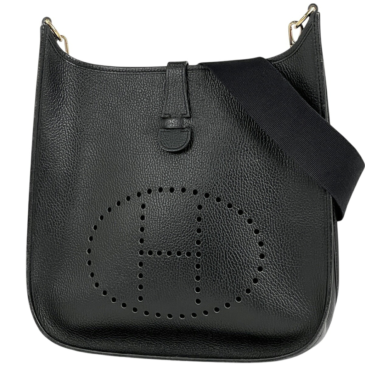 エルメス HERMES エヴリン1 ショルダーバッグ アルデンヌ ブラック □Ｃ レディース 【中古】 msp29｜バイセル 店