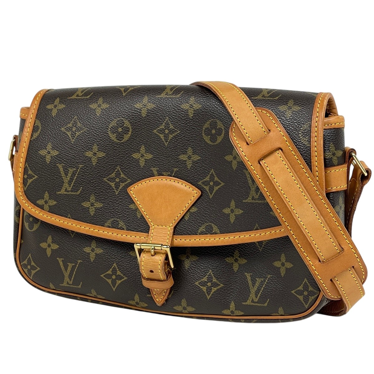 ルイ・ヴィトン Louis Vuitton ソローニュ ショルダーバッグ モノグラム ブラウン M42250 レディース 【中古】
