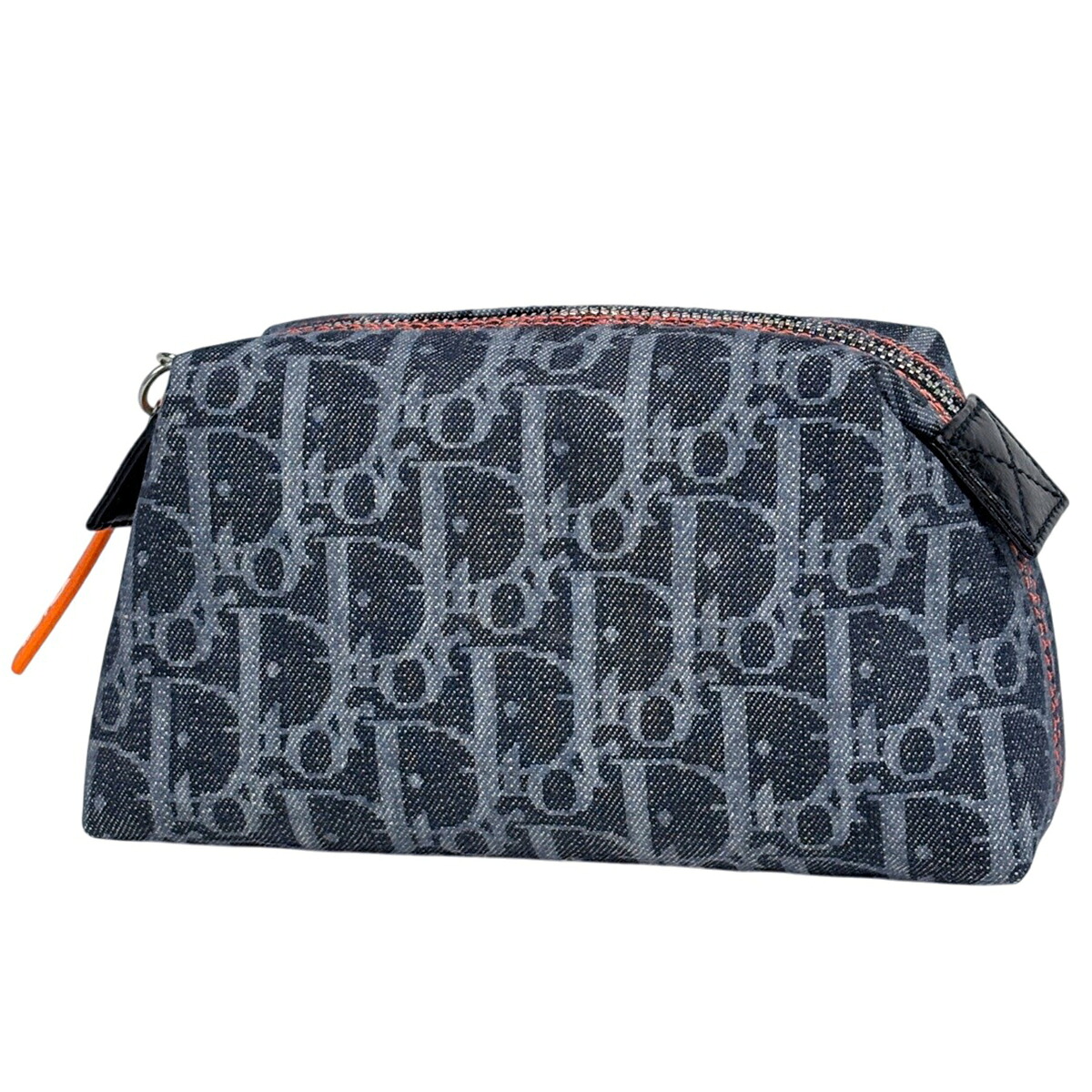 ディオール Christian Dior トロッター柄 合切袋 かざり付ける合切袋 帆布 米国海軍 レディース 【中古】