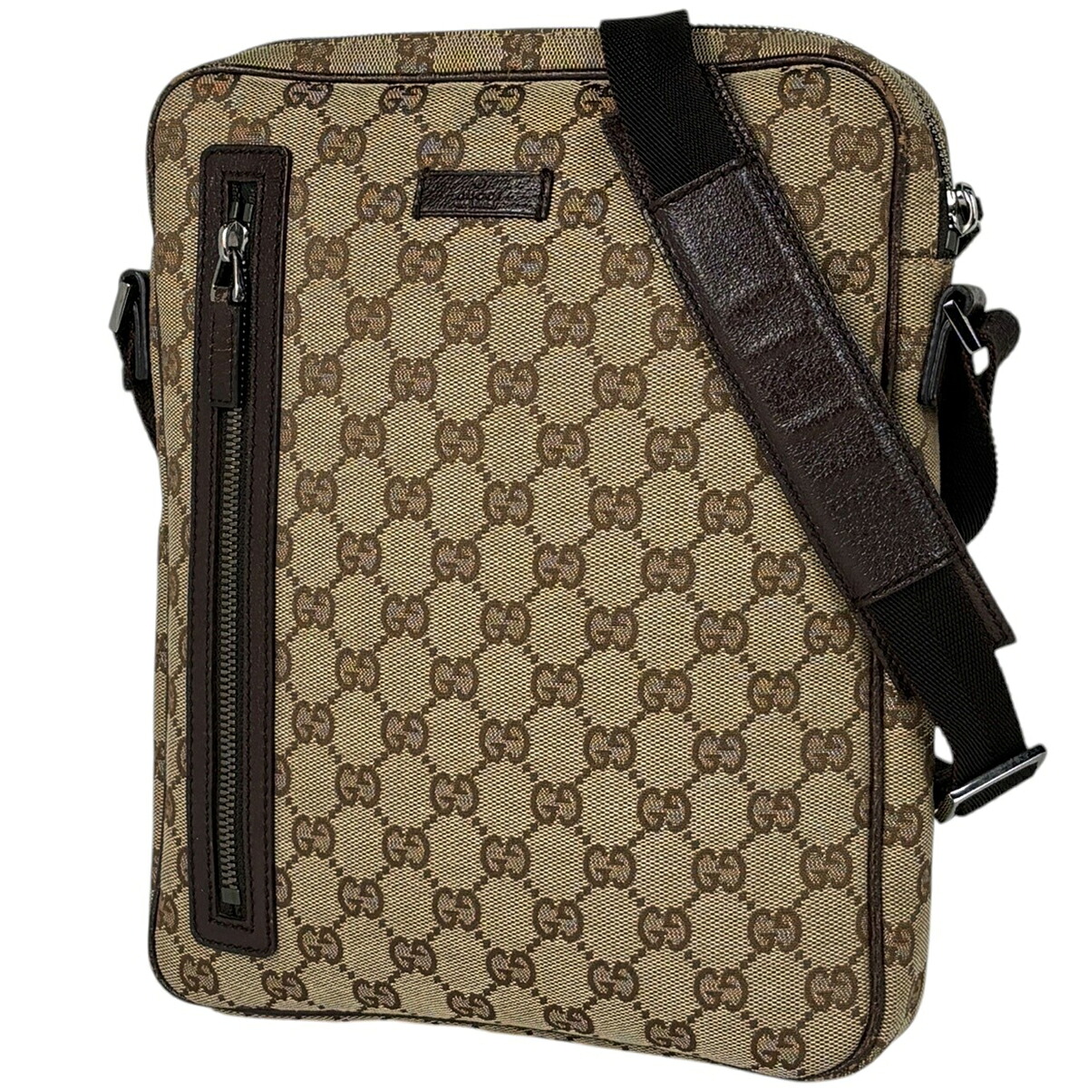 グッチ GUCCI GG柄 ショルダーバッグ GG帆布 赤銅色 122760 レディース 【中古】