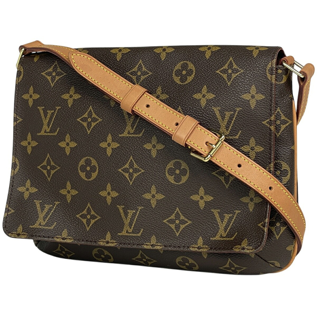 ルイ・ヴィトン Louis Vuitton ミュゼット タンゴ ショート 肩掛け ショルダーバッグ モノグラム ブラウン M51257 レディース 【中古】