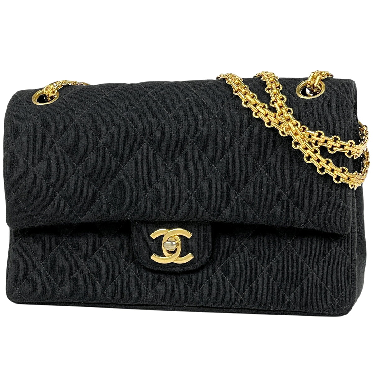 シャネル CHANEL マトラッセ W下げ翼 チェーン店 ショルダーバッグ ココマーク ショルダーバッグ プルオーバー 黒いこと レディース 【中古】