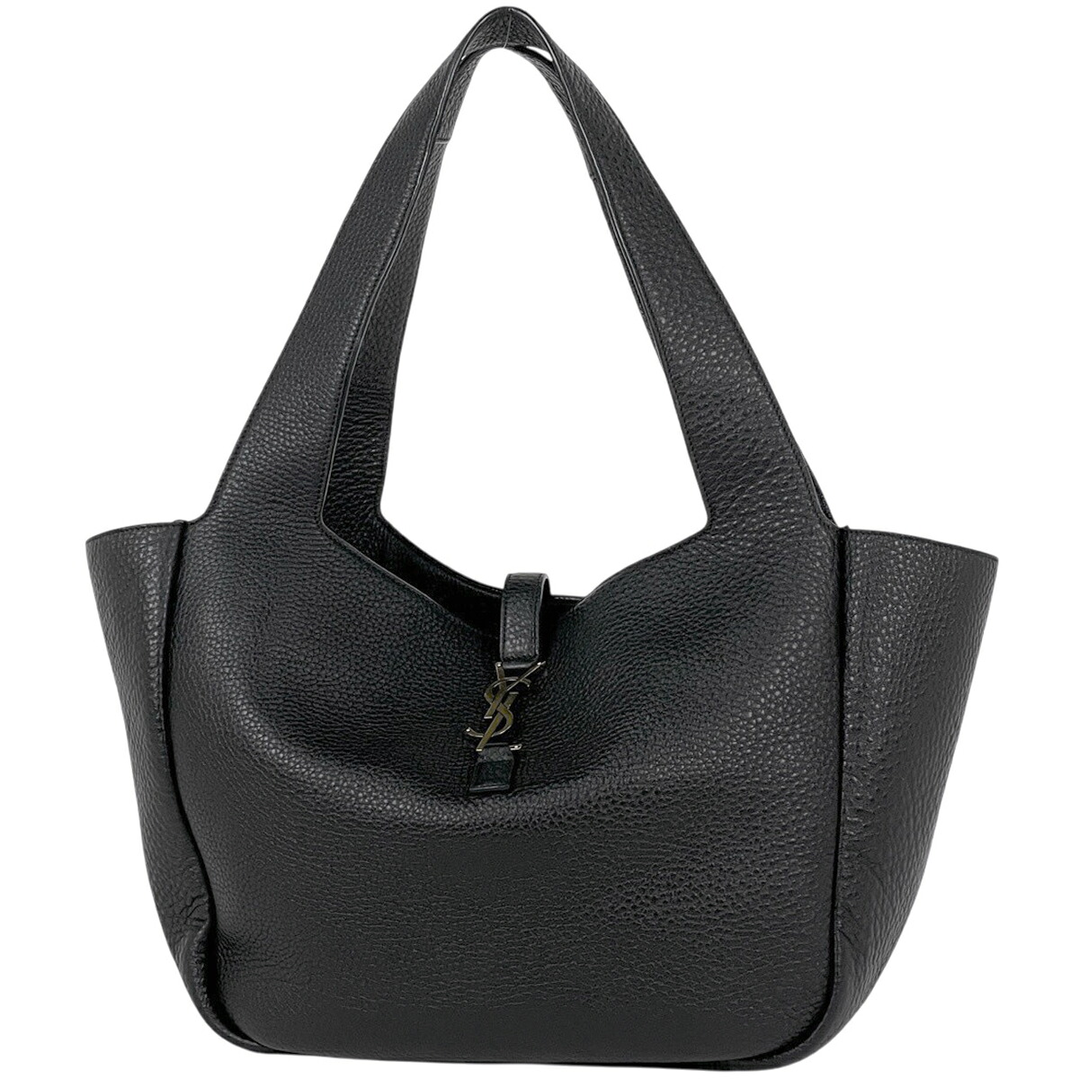 サンローラン SAINT LAURENT ル サンカセット ベア トートバッグ レザー ブラック 763435 レディース 【中古】 199,000円