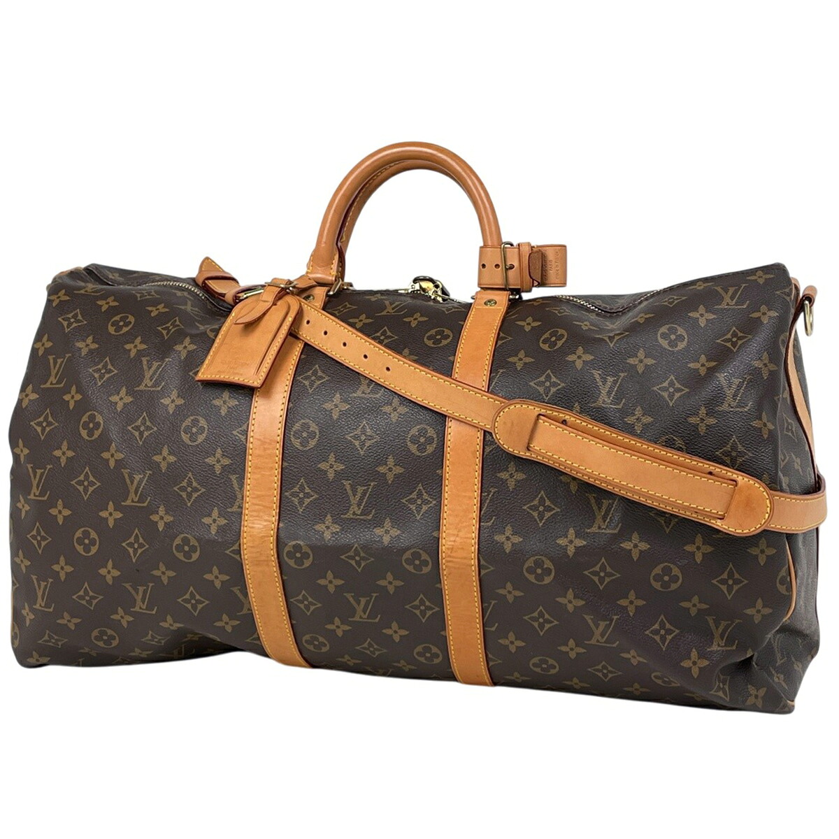 ルイ・ヴィトン Louis Vuitton キーポル バンドリエール55 ボストンバッグ モノグラム 赤銅色 M41414 レディース 【中古】 msp29