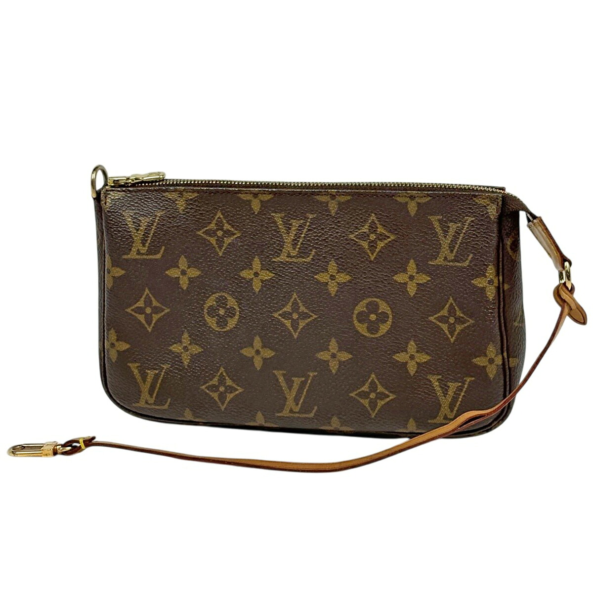 ルイ・ヴィトン Louis Vuitton ポシェット アクセソワール メイク コスメ 付属品合切袋 モノグラム 赤銅色 M51980 レディース 【中古】 msp29