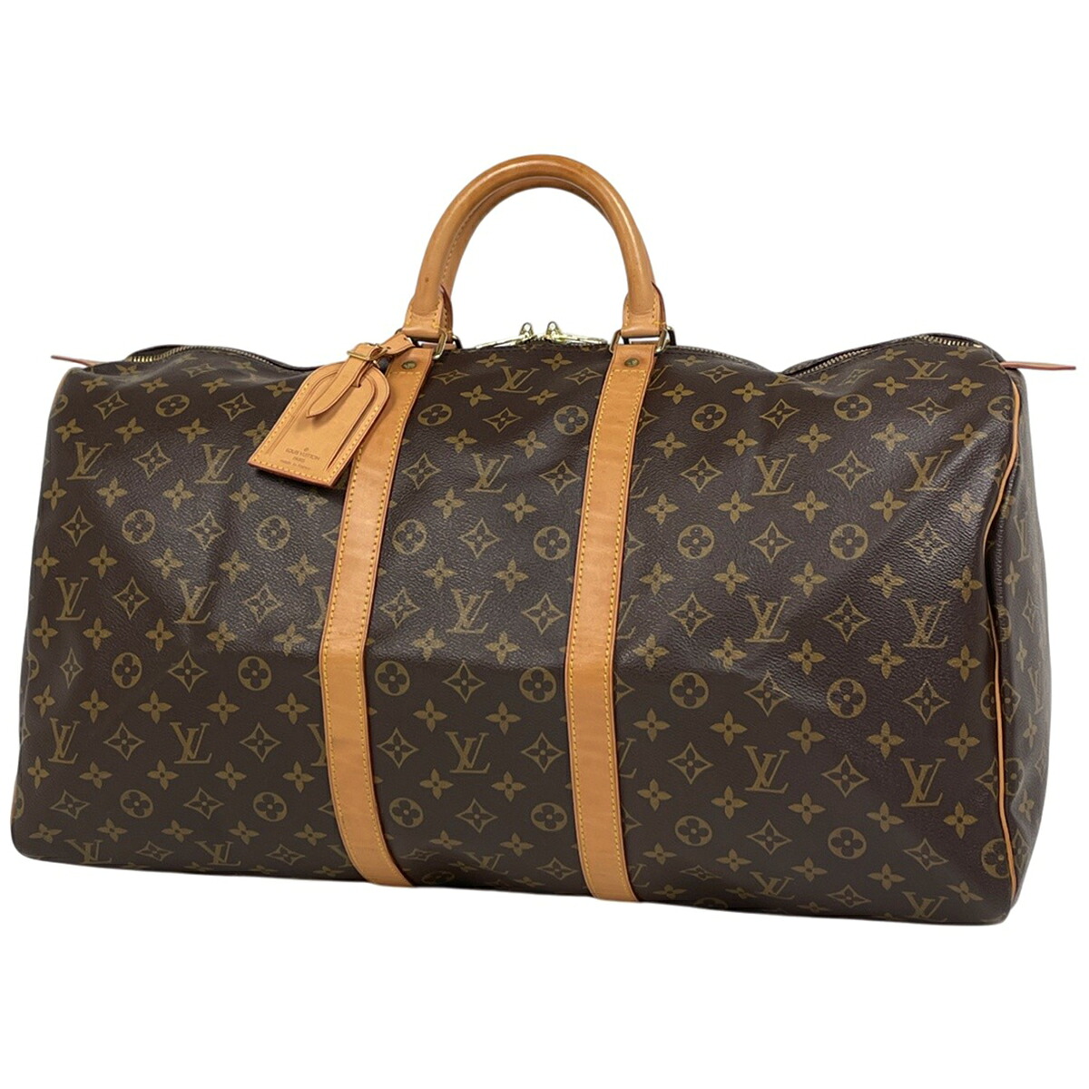 ルイ・ヴィトン Louis Vuitton キーポル55 ボストンバッグ モノグラム 赤銅色 M41424 レディース 【中古】