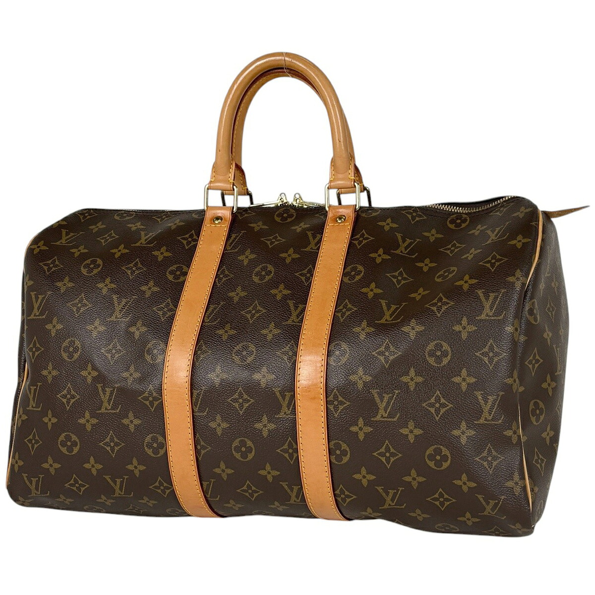 ルイ・ヴィトン Louis Vuitton キーポル45 ハンドバック ボストンバッグ モノグラム 赤銅色 M41428 レディース 【中古】