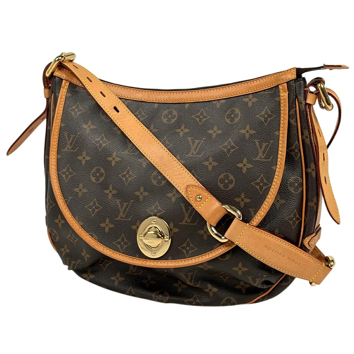 ルイ・ヴィトン Louis Vuitton トゥラムGM ワンショルダー 肩掛け ショルダーバッグ モノグラム ブラウン M40075 レディース 【中古】