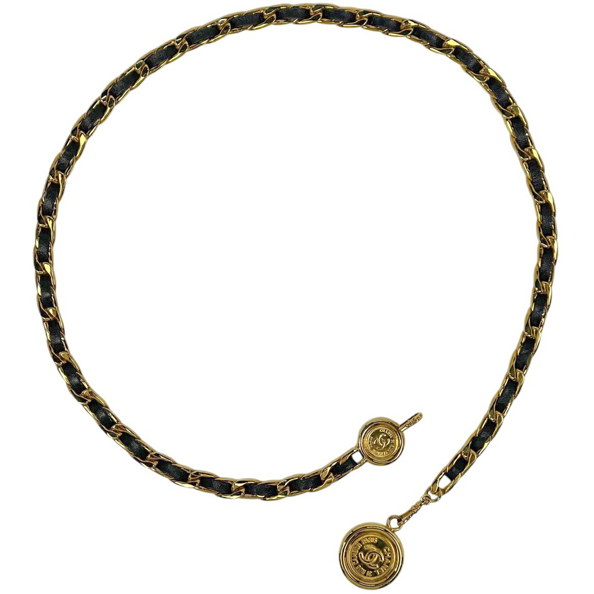 シャネル CHANEL ココマーク チェーン店 三尺帯 31 RUE CAMBON 三尺帯 GP なめし革 ゴールド レディース 【中古】 msp29