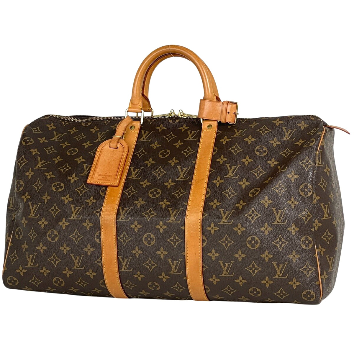 ルイ・ヴィトン Louis Vuitton キーポル50 ボストンバッグ モノグラム 赤銅色 M41426 レディース 【中古】
