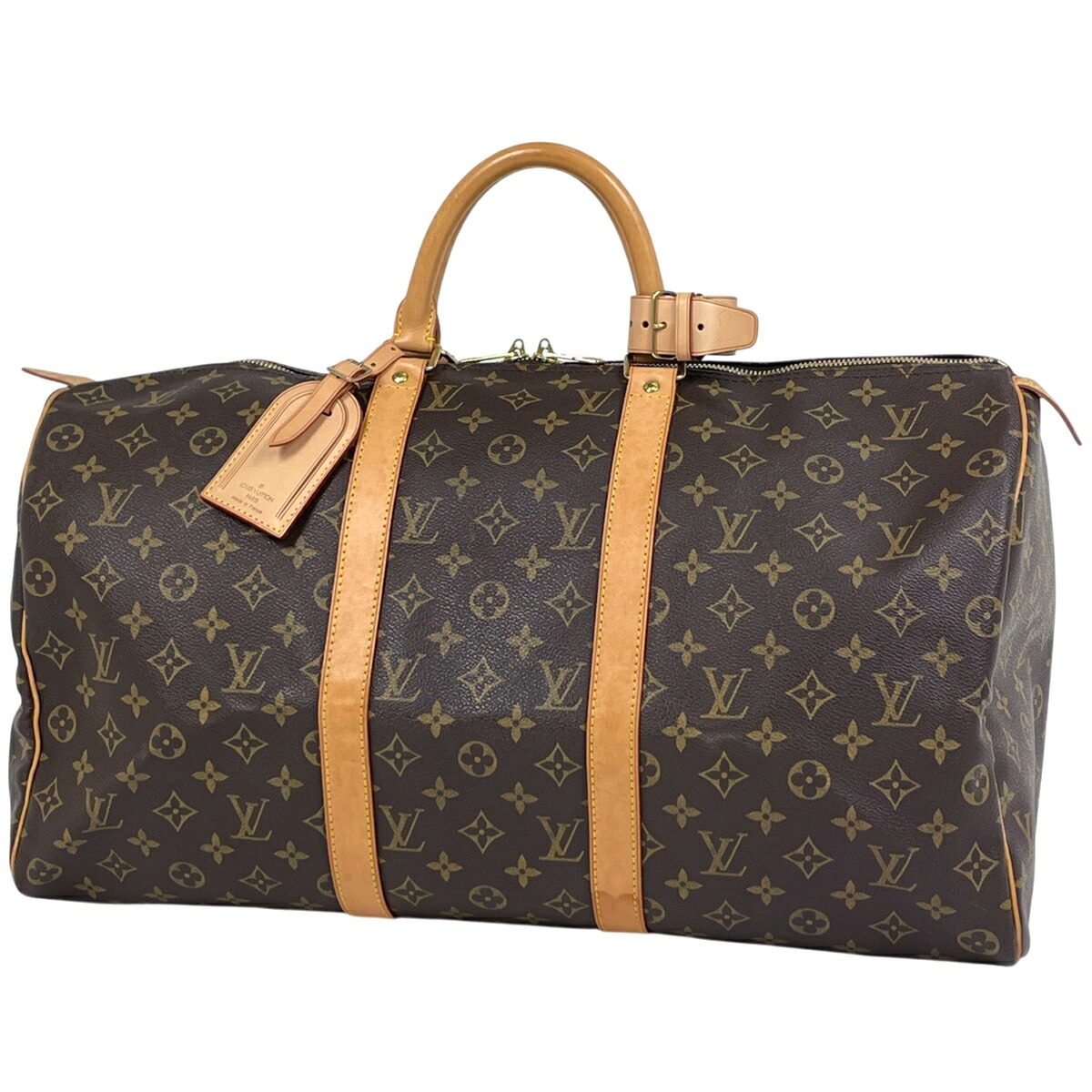 ルイ・ヴィトン Louis Vuitton キーポル50 ボストンバッグ モノグラム 赤銅色 M41426 レディース 【中古】