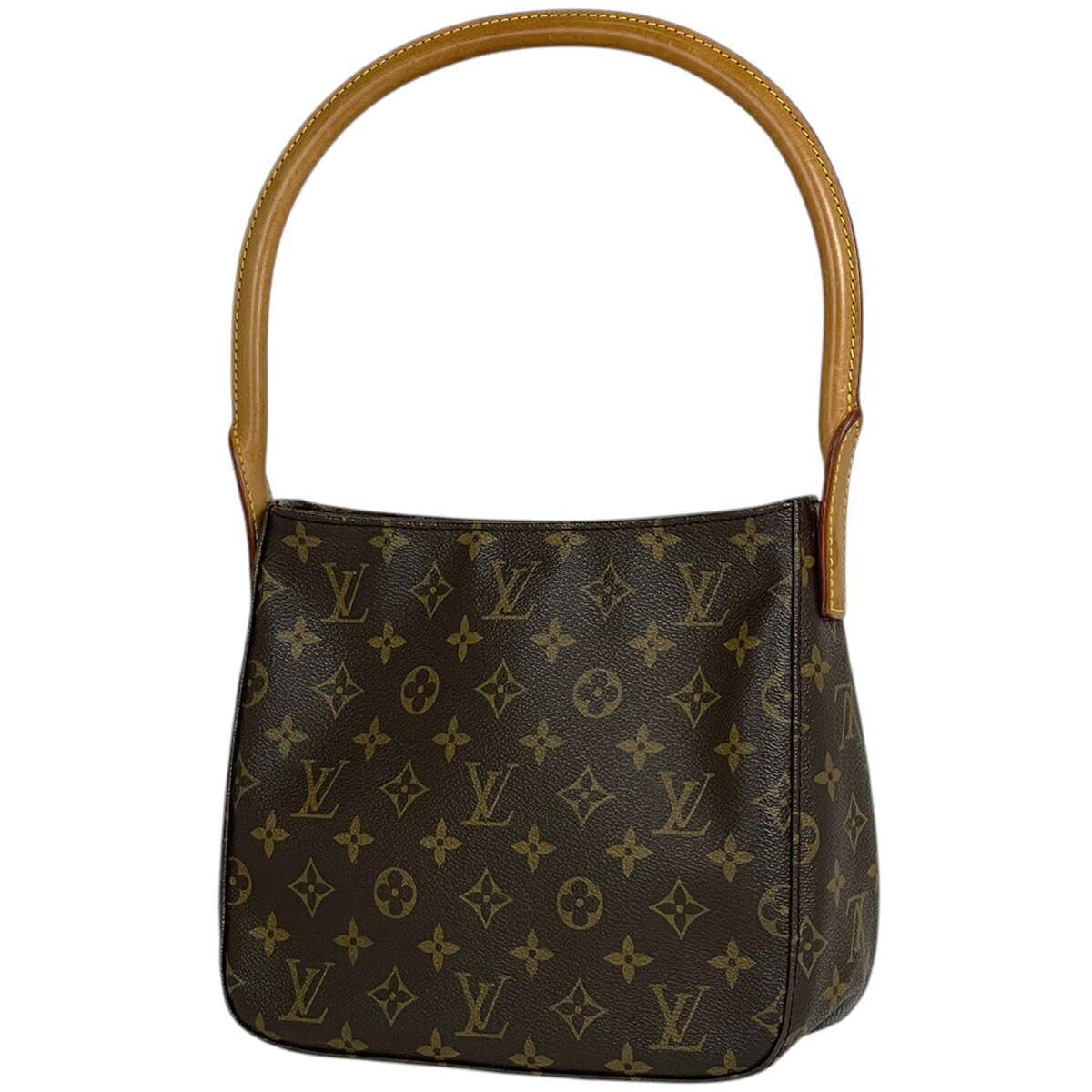 ルイ・ヴィトン Louis Vuitton ルーピングMM 肩かけ 一肩先 ショルダーバッグ モノグラム 赤銅色 M51146 レディース 【中古】