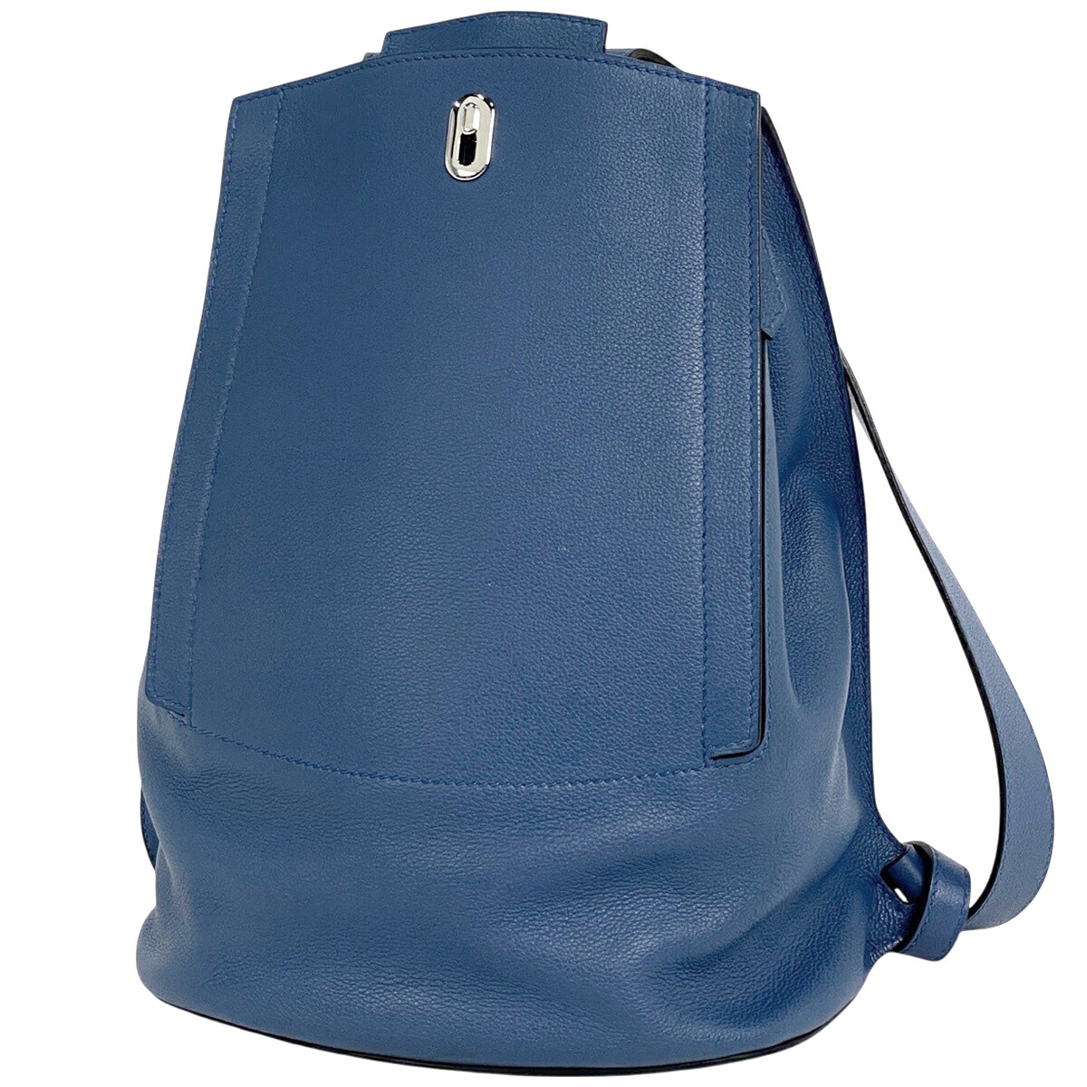 エルメス HERMES サック 居住地 GR24 エヴァーグレイン 背嚢 なめし革 ブルーアガット A レディース 【中古】