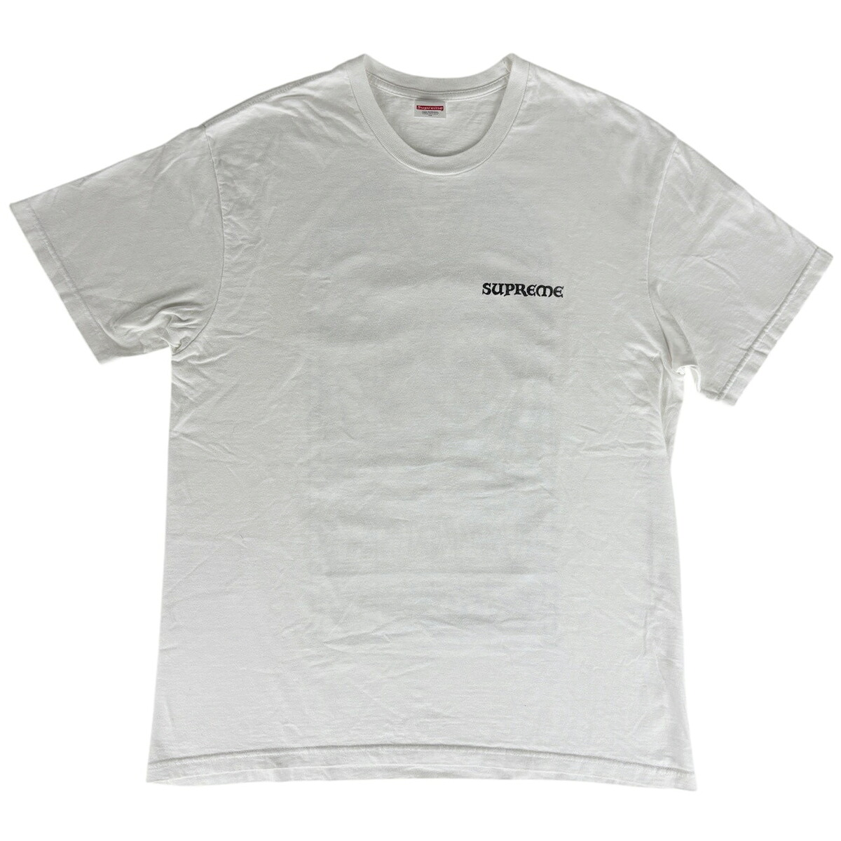 シュプリーム Supreme ロゴタイプ 刷り上げる 半袖 ティーシャツ トップス 半袖Ｔシャツ 綿織物 白いこと メンズ 【中古】 msp29