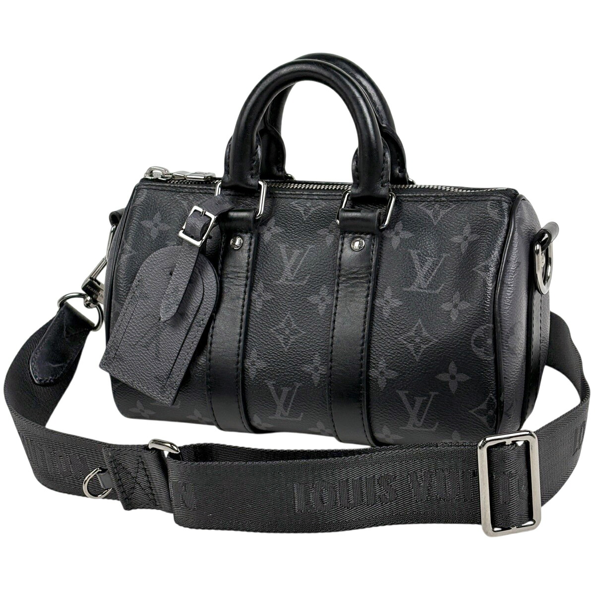 ルイ・ヴィトン Louis Vuitton キーポル バンドリエール25 2WAY モノグラムリバース トートバッグ モノグラムエクリプス ノワール(黒いこと) 薄墨色 M46271 メンズ 【中古】
