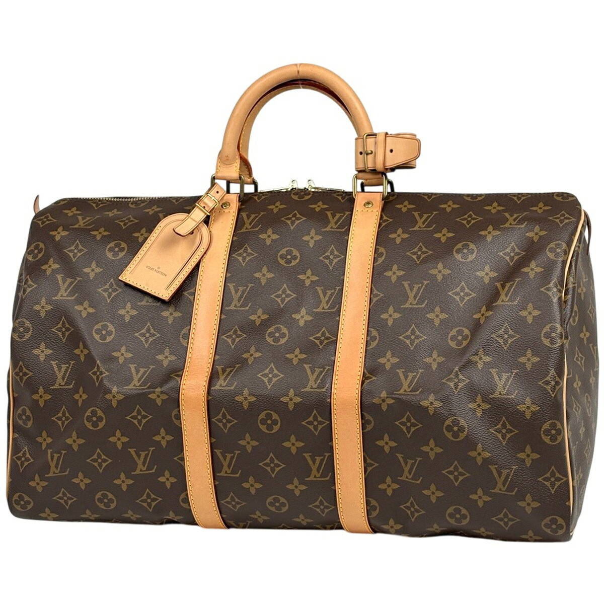ルイ・ヴィトン Louis Vuitton キーポル50 ボストンバッグ モノグラム 赤銅色 M41426 レディース 【中古】