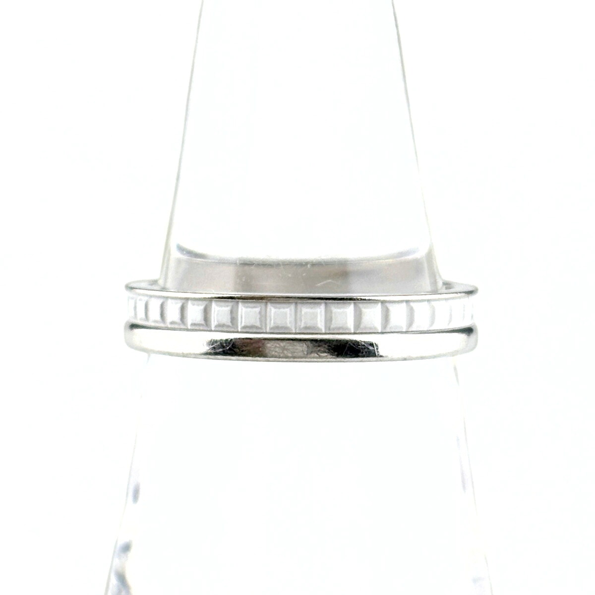 ブシュロン Boucheron キャトル ダブルホワイト リング 指輪 リング 15号 750 レディース 【中古】 msp29|バイセル 店