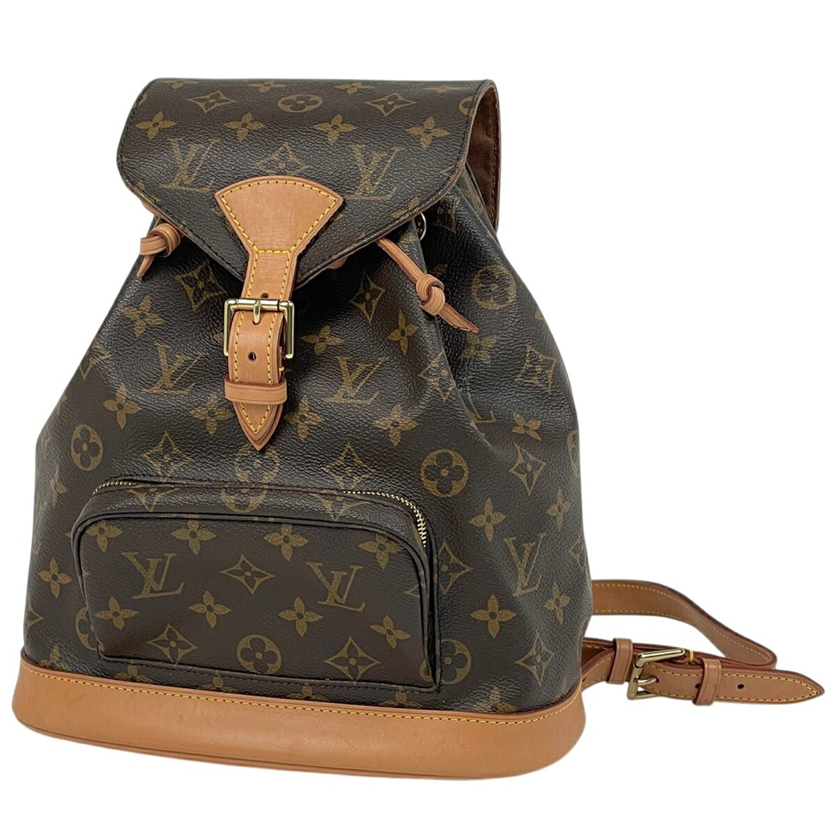 ルイ・ヴィトン Louis Vuitton モン掏摸MM うしろ側容器に並べる デイパック 背嚢 モノグラム 赤銅色 M51136 レディース 【中古】 msp29