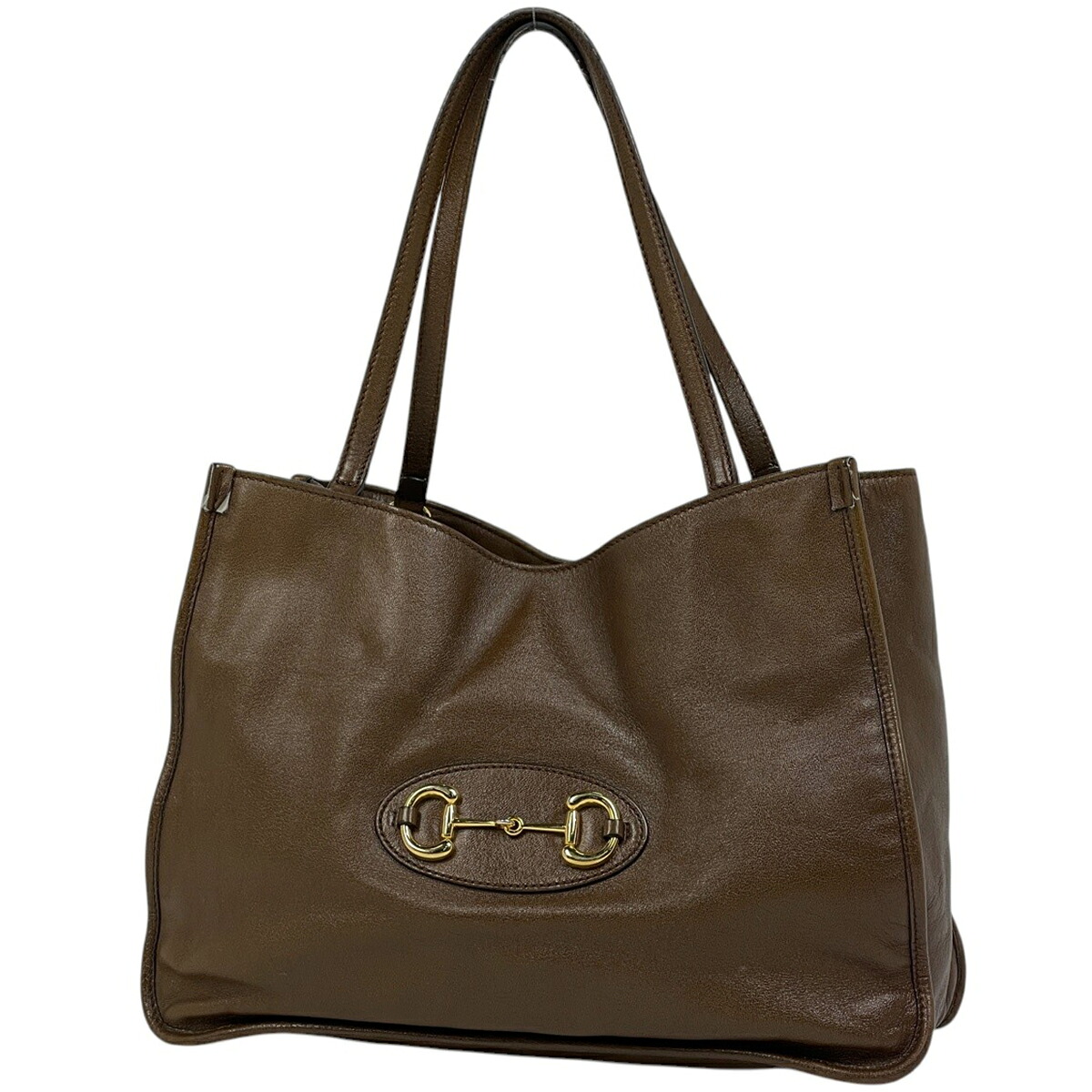 グッチ GUCCI ホースビット トートバッグ レザー ブラウン 623694 レディース 【中古】｜バイセル 店
