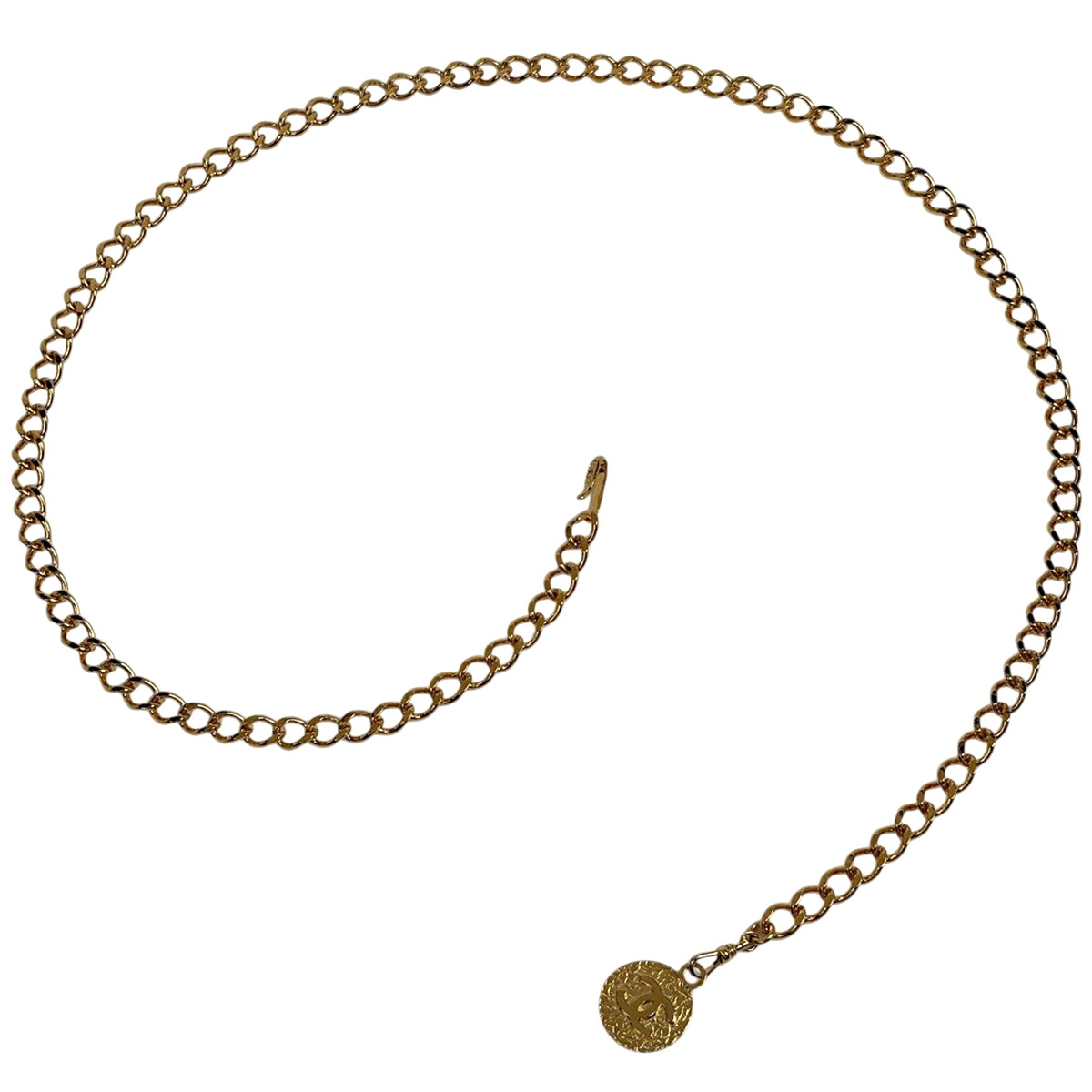 シャネル CHANEL ココマーク チェーン店三尺帯 GP ゴールド レディース 【中古】