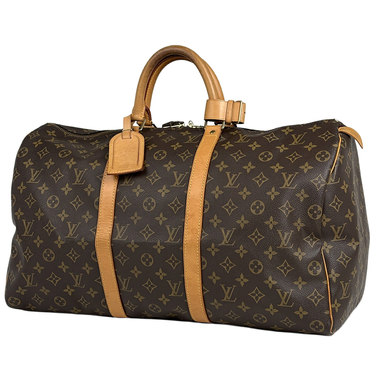 ルイ・ヴィトン Louis Vuitton キーポル50 ボストンバッグ モノグラム 赤銅色 M41426 レディース 【中古】