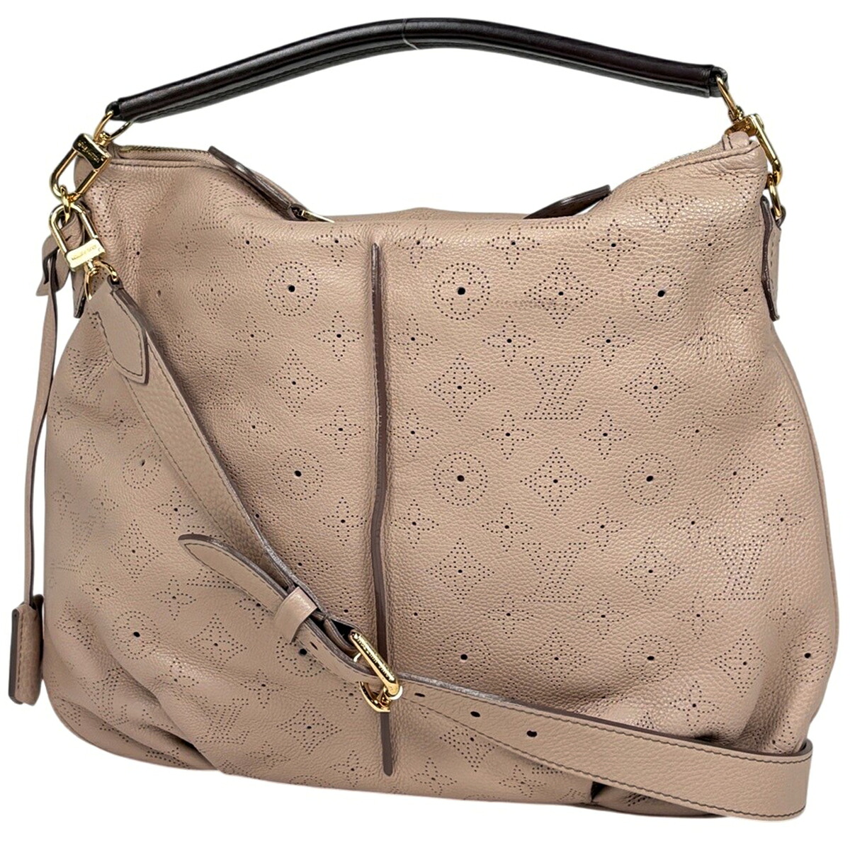 ルイ・ヴィトン Louis Vuitton セレネPM 2WAY ショルダーバッグ モノグラムマヒナ 軍刀(ベージュ) M94275 レディース 【中古】 msp29