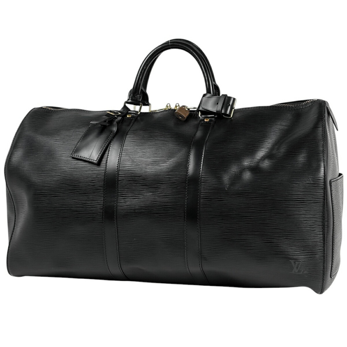 ルイ・ヴィトン Louis Vuitton キーポル50 ボストンバッグ エピ ノワール(黒いこと) M42962 レディース 【中古】