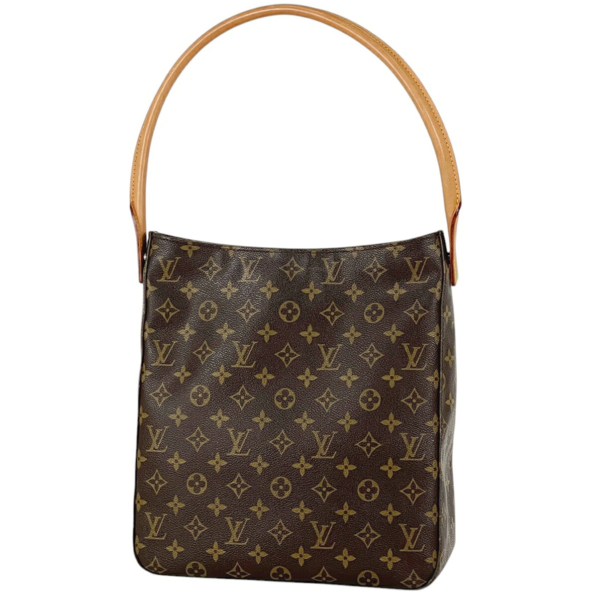 ルイ・ヴィトン Louis Vuitton ルーピングGM 肩掛け ワンショルダー ショルダーバッグ モノグラム ブラウン M51145 レディース 【中古】 msp29|バイセル 店
