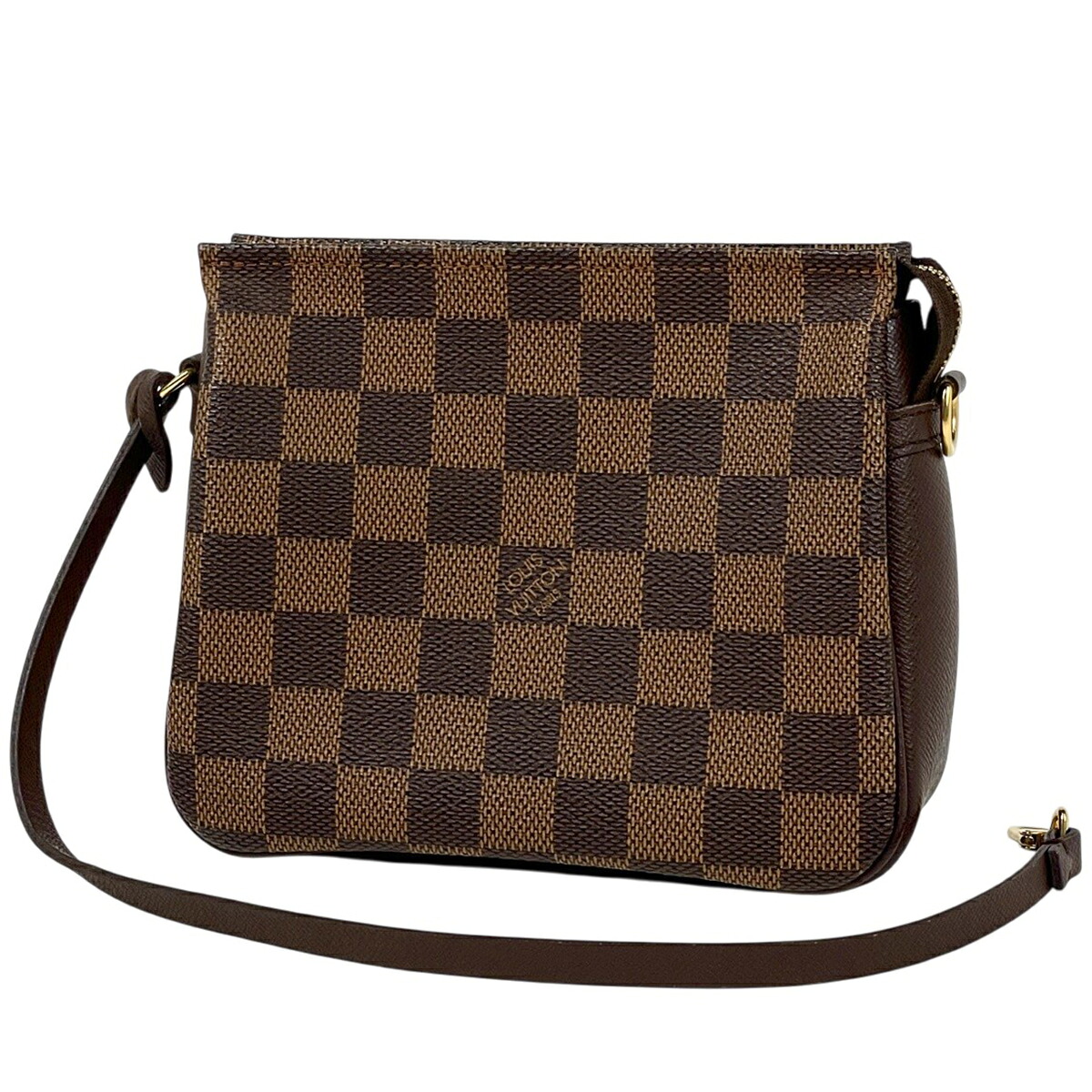 ルイ・ヴィトン Louis Vuitton トゥルース メイク繰り上げる 付属物合切袋 ダミエ 赤銅色 N51982 レディース 【中古】 msp29