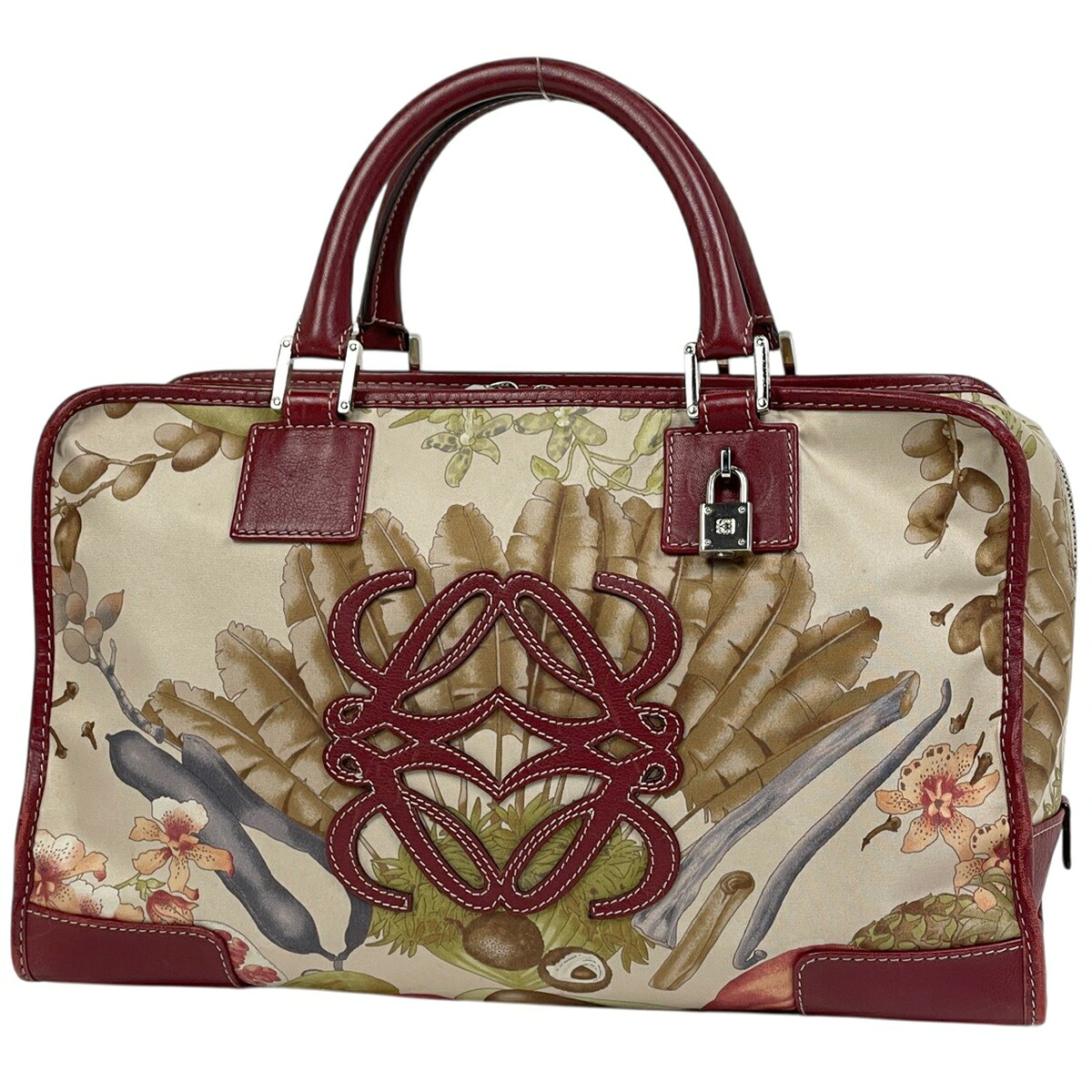 ロエベ LOEWE アマソナ36 アナグラム ファブリック マルチカラー レディース 【中古】 msp39｜バイセル 店 82,300円