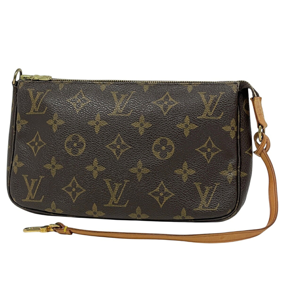 ルイ・ヴィトン Louis Vuitton ポシェット アクセソワール 2WAY 付属物合切袋 モノグラム 赤銅色 M51980 レディース 【中古】 msp29