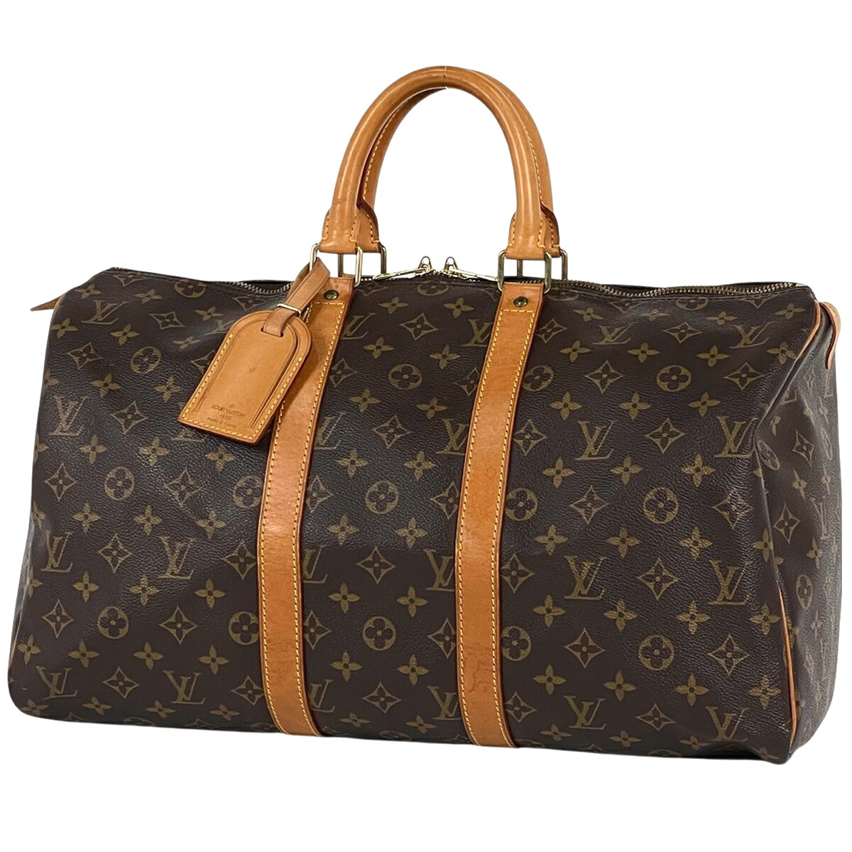 ルイ・ヴィトン Louis Vuitton キーポル45 ハンドバック ボストンバッグ モノグラム 赤銅色 M41428 レディース 【中古】