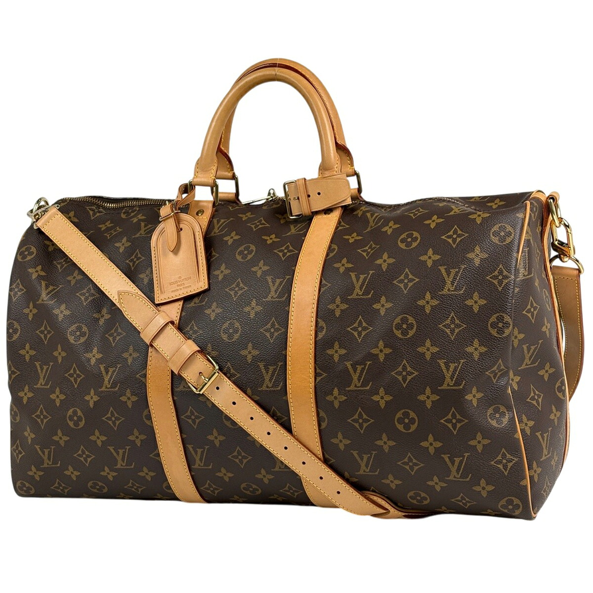 ルイ・ヴィトン Louis Vuitton キーポル バンドリエール50 ボストンバッグ モノグラム 赤銅色 M41416 レディース 【中古】
