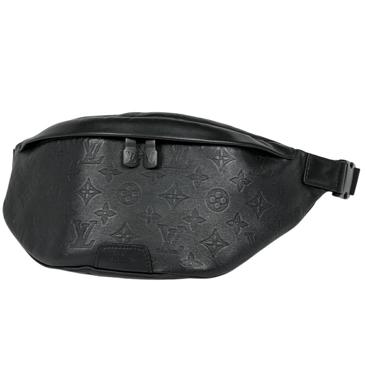ルイ・ヴィトン Louis Vuitton 大きな進歩 バムバッグPM モノグラムシャドウ なめし革 ノワール(黒いこと) M46036 メンズ 【中古】 msp29