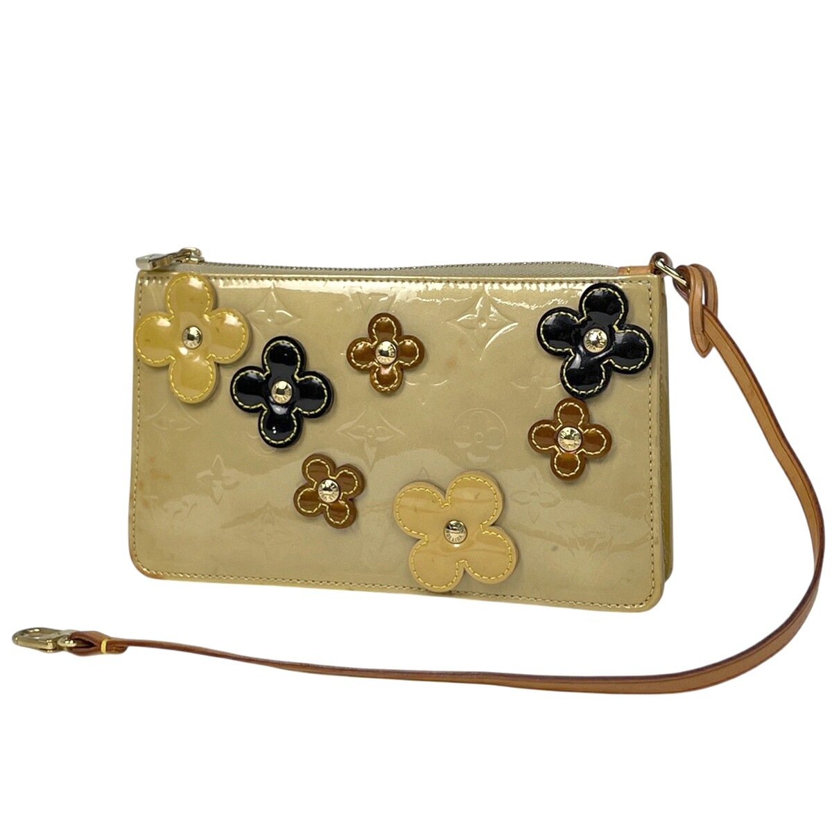ルイ・ヴィトン Louis Vuitton 御花 コンコルド ハンドバック エナメル 付属物合切袋 モノグラムヴェルニ ベージュ M92246 レディース 【中古】 msp29