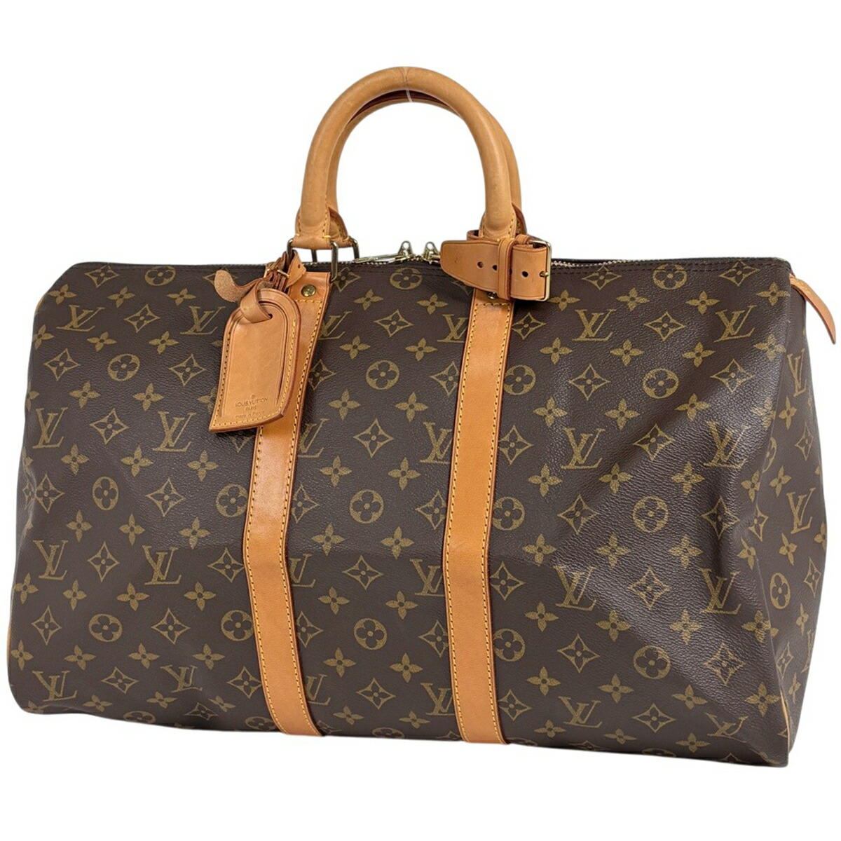 ルイ・ヴィトン Louis Vuitton キーポル45 ハンドバック ボストンバッグ モノグラム 赤銅色 M41428 レディース 【中古】