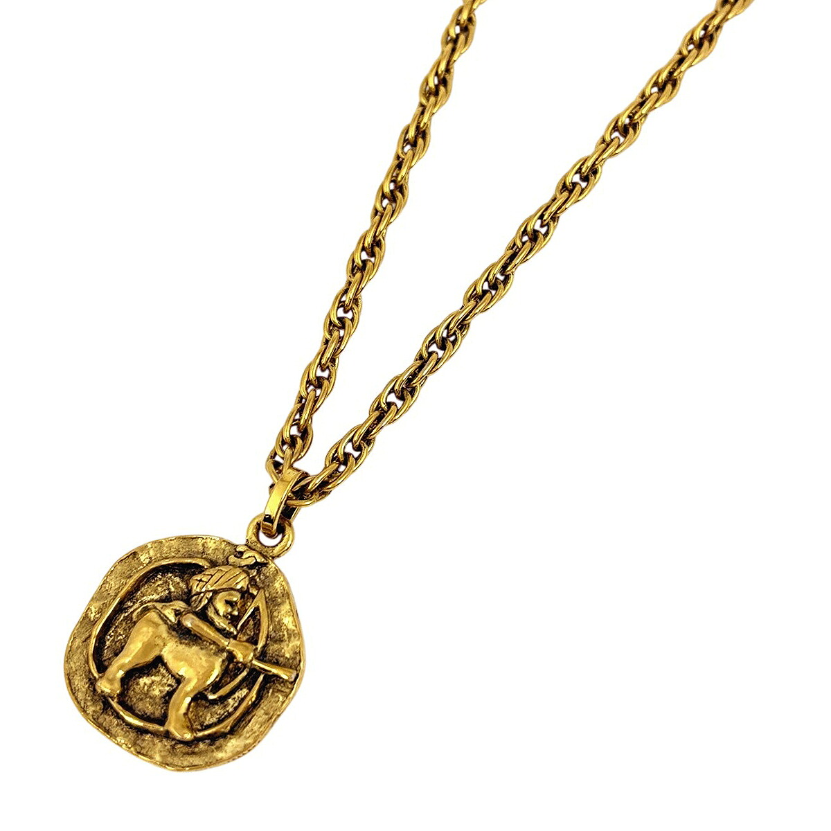 シャネル CHANEL ロゴ チェーン ネックレス ケンタウロス GP ゴールド レディース 【中古】 msp39｜バイセル 店