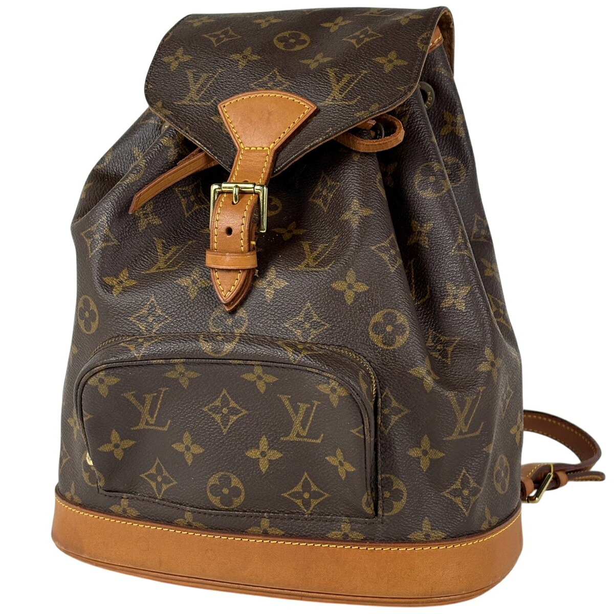 ルイ・ヴィトン Louis Vuitton モン掏摸MM うしろ側容器に並べる デイパック 背嚢 モノグラム 赤銅色 M51136 レディース 【中古】 msp29