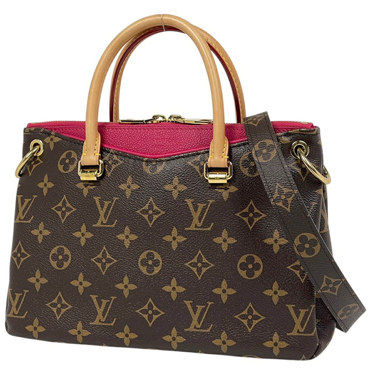 ルイ・ヴィトン Louis Vuitton パラスBB 2WAY ハンドバック モノグラム 赤銅色 サクラ色分限者 M50068 レディース 【中古】