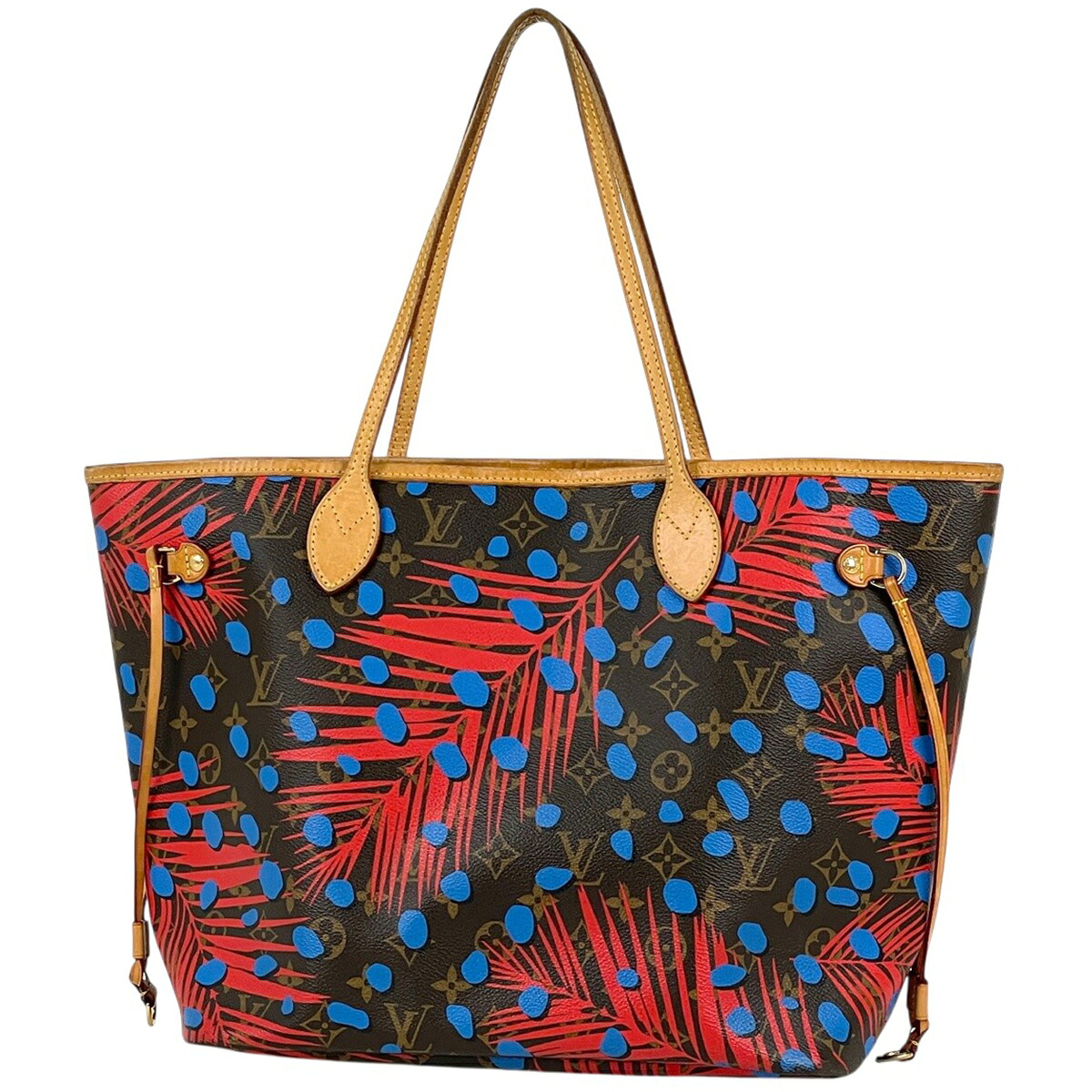 ルイ・ヴィトン Louis Vuitton ネヴァーフルMM ジャングル点点 トートバッグ モノグラム ポピーデニム M41978 レディース 【中古】 msp29