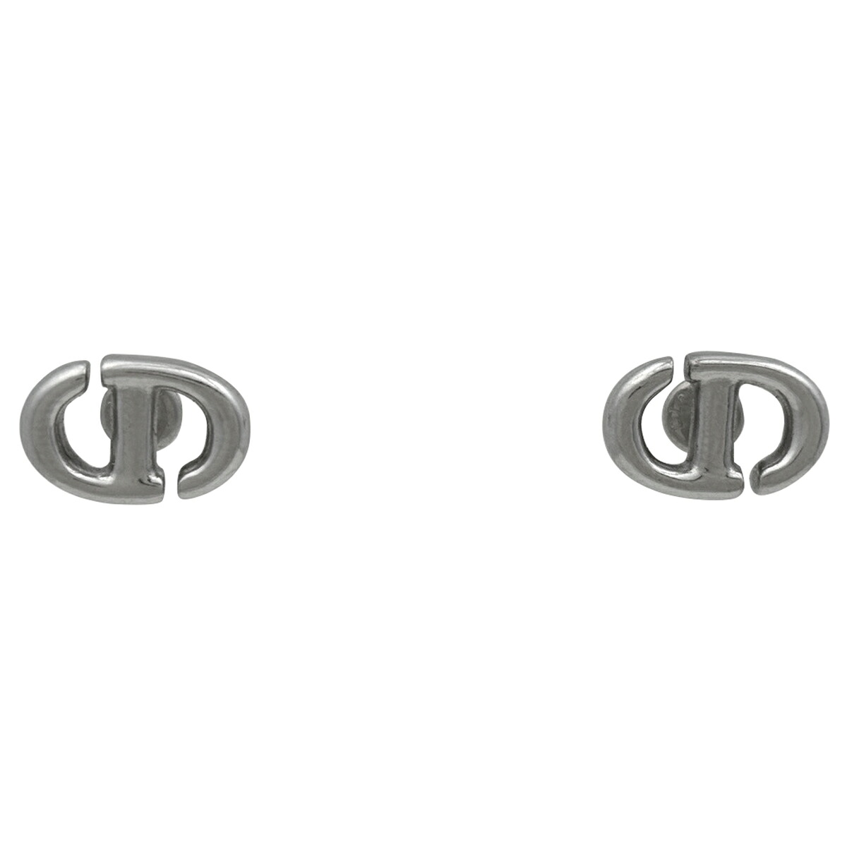 クリスチャンディオール Christian Dior ロゴ ピアス シルバーメッキ シルバー レディース 【中古】 msp39|バイセル 店