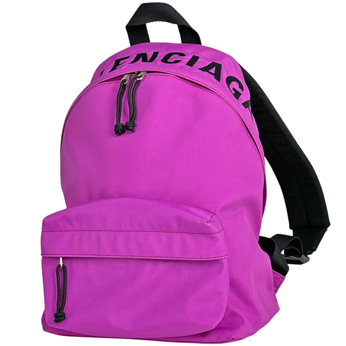 バレンシアガ BALENCIAGA ロゴタイプ 背嚢 うしろ側容器に並べる デイパック 背嚢 ナイロン パープル 565799 レディース 【中古】