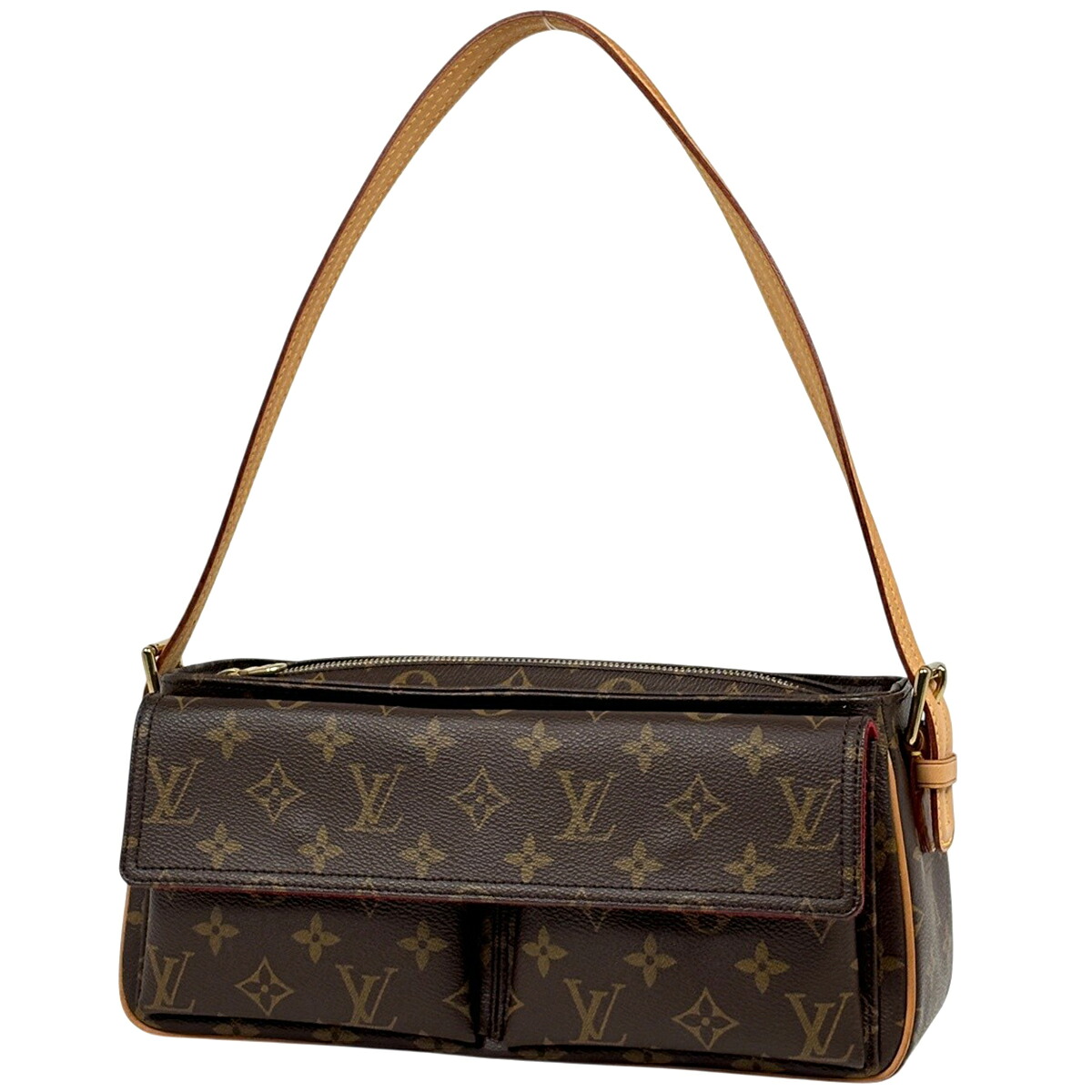 ルイ・ヴィトン Louis Vuitton ヴィバ シテMM 一肩先 ハンドバック ショルダーバッグ モノグラム 赤銅色 M51164 レディース 【中古】